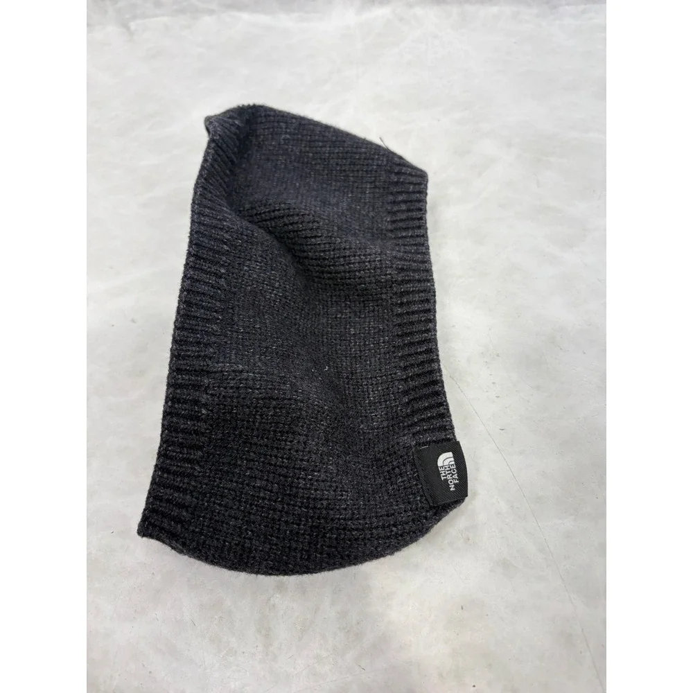 The North Face Womens Knit Twist Front Headband Charcoal Gray Ear Warmer
